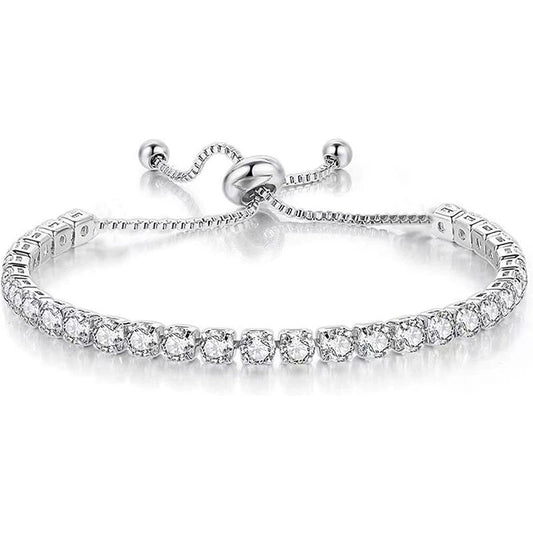 Bracelet Copper Zirconia Fashion Geometric Jewelry