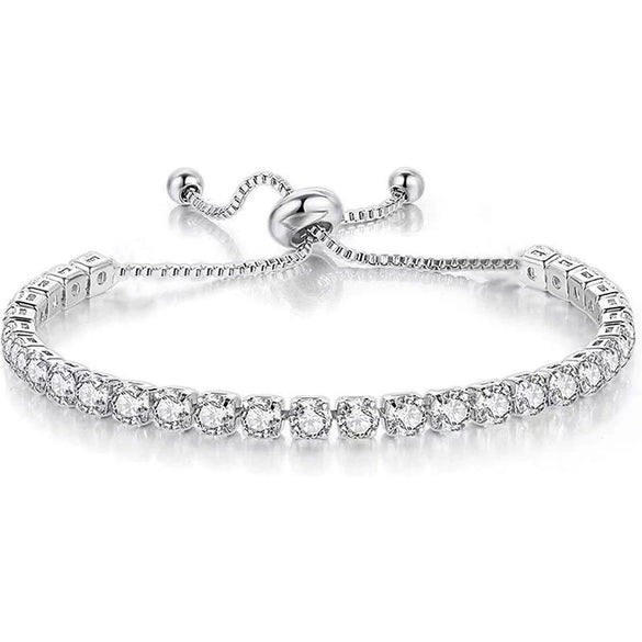 Bracelet Copper Zirconia Fashion Geometric Jewelry