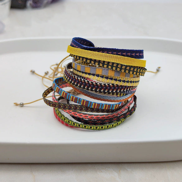 Bracelet Cord Geometric Handwoven Style For Women