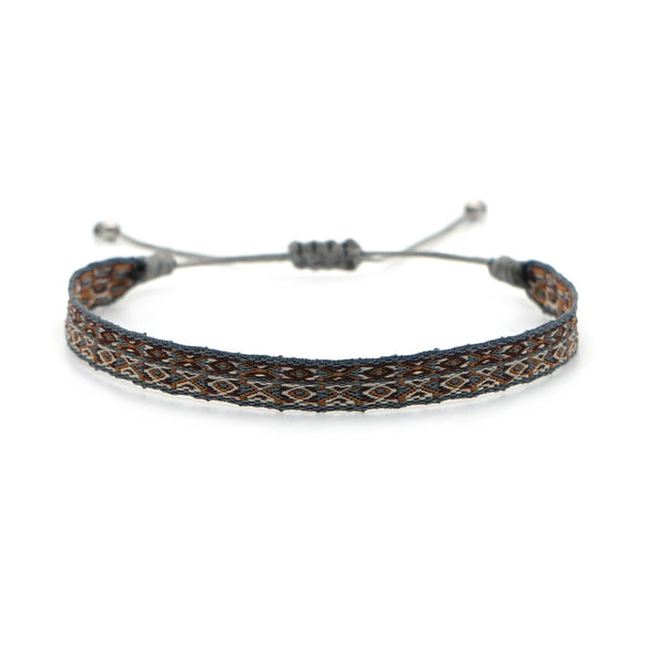 Bracelet Cord Handwoven With Letters Numbers Text Pattern For Women
