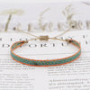 Bracelet Cord Handwoven With Letters Numbers Text Pattern For Women
