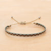 Bracelet Cord Handwoven With Letters Numbers Text Pattern For Women