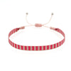 Bracelet Cord Handwoven With Letters Numbers Text Pattern For Women