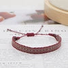 Bracelet Cord Handwoven With Letters Numbers Text Pattern For Women