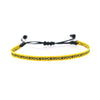 Bracelet Cord Handwoven With Letters Numbers Text Pattern For Women