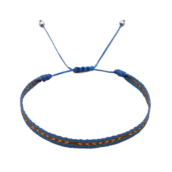 Bracelet Cord Handwoven With Letters Numbers Text Pattern For Women