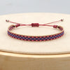 Bracelet Cord Handwoven With Letters Numbers Text Pattern For Women