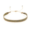 Bracelet Cord Handwoven With Letters Numbers Text Pattern For Women