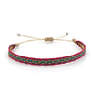 Bracelet Cord Handwoven With Letters Numbers Text Pattern For Women