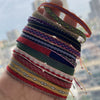 Bracelet Cord Handwoven With Letters Numbers Text Pattern For Women