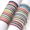 Bracelet Cord Handwoven With Letters Numbers Text Pattern For Women