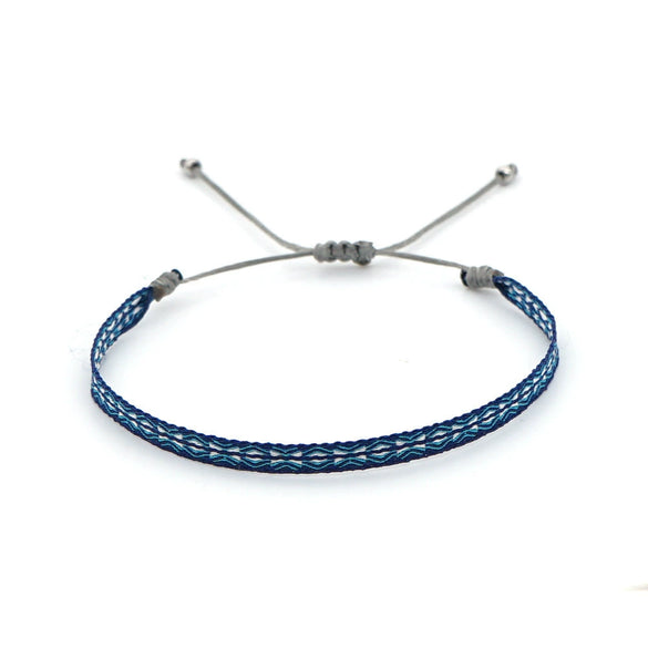Bracelet Cord Handwoven With Letters Numbers Text Pattern For Women