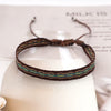 Bracelet Cord Handwoven With Letters Numbers Text Pattern For Women