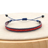 Bracelet Cord Handwoven With Letters Numbers Text Pattern For Women