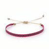 Bracelet Cord Handwoven With Letters Numbers Text Pattern For Women