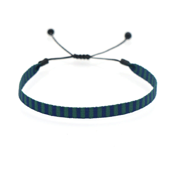Bracelet Cord Handwoven With Letters Numbers Text Pattern For Women
