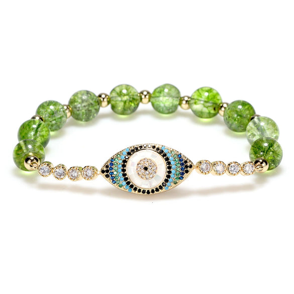 Bracelet Crystal Copper Geometric Devil's Eye Cartoon Electroplating Women's Unisex