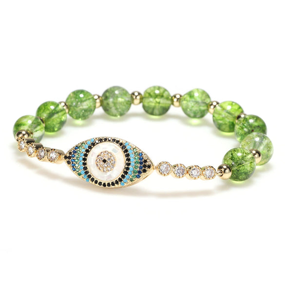Bracelet Crystal Copper Geometric Devil's Eye Cartoon Electroplating Women's Unisex
