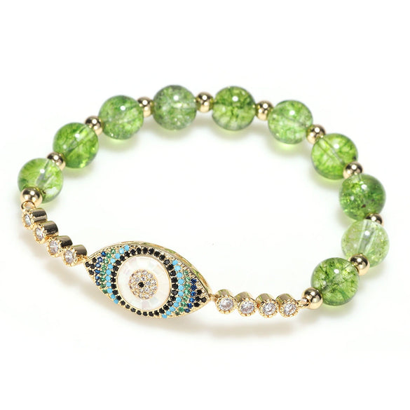 Bracelet Crystal Copper Geometric Devil's Eye Cartoon Electroplating Women's Unisex