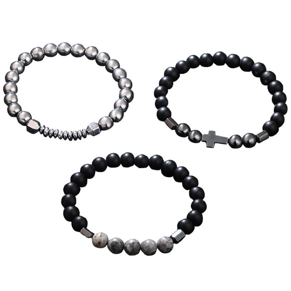 Bracelet Gems Retro Geometric Weaving Style
