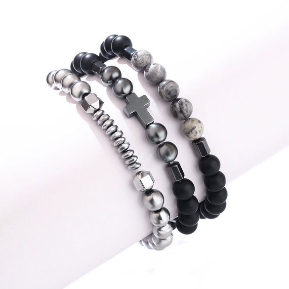 Bracelet Gems Retro Geometric Weaving Style