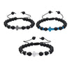 Bracelet Glass Beads Frosted Glass Ball Cord Handwoven Drawstring Adjustable For Men And Women