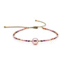 Bracelet Glass Glaze Geometric Handwoven Retro Gradient Style