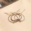 Bracelet Glass Glaze Geometric Handwoven Retro Gradient Style