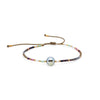 Bracelet Glass Glaze Geometric Handwoven Retro Gradient Style