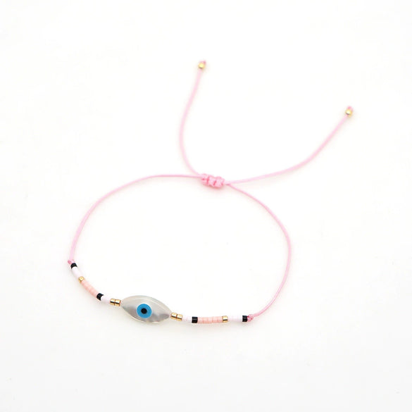 Bracelet Glass Glaze Geometric Handwoven Style For Women