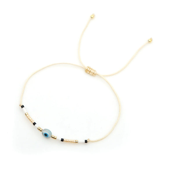 Bracelet Glass Glaze Geometric Handwoven Style For Women