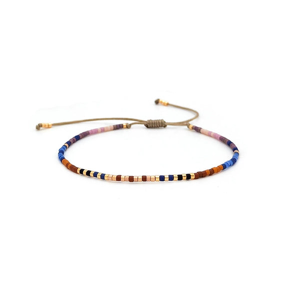 Bracelet Glass Glaze Geometric Handwoven Style For Women