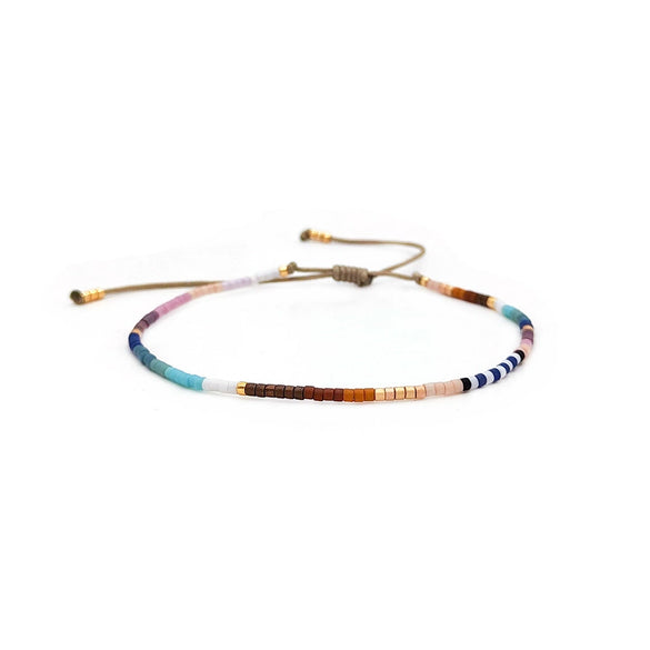 Bracelet Glass Glaze Geometric Handwoven Style For Women
