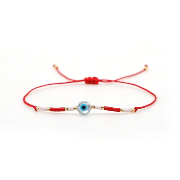 Bracelet Glass Glaze Geometric Handwoven Style For Women
