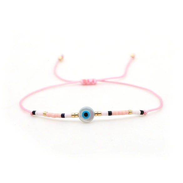 Bracelet Glass Glaze Geometric Handwoven Style For Women
