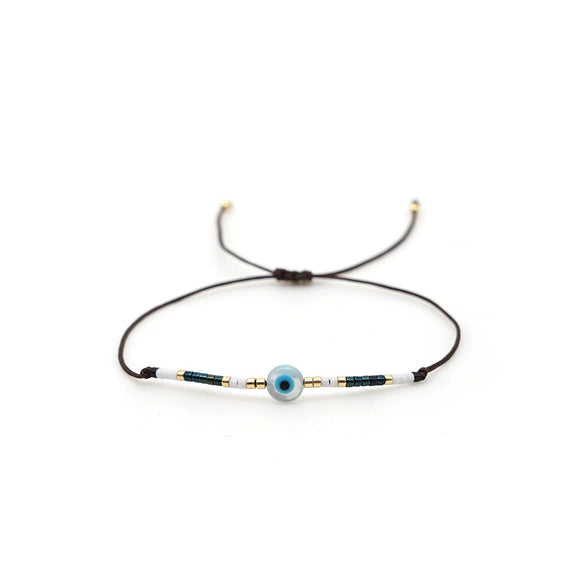 Bracelet Glass Glaze Geometric Handwoven Style For Women