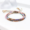 Bracelet Glass Glaze Geometric Handwoven Style For Women