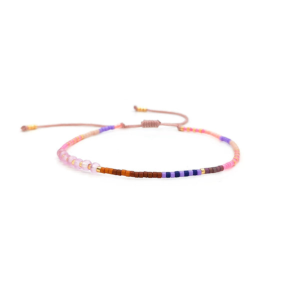 Bracelet Glass Glaze Geometric Handwoven Style For Women
