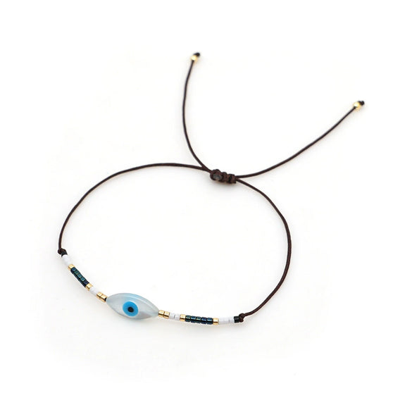 Bracelet Glass Glaze Geometric Handwoven Style For Women
