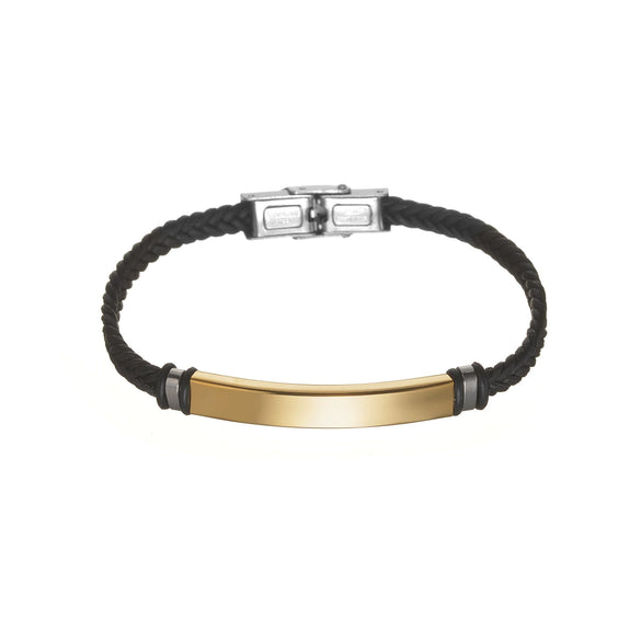 Bracelet Imitation Leather Twist Braided Electroplated Women's Couple