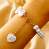 Bracelet Imitation Pearl Geometric Handmade Unisex Retro Love Butterfly Style