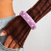 Bracelet Imitation Pearl Resin Geometric Handmade Exaggerated Sweet Cool Ins Style