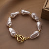 Bracelet Imitation Pearls Geometric Style Electroplating For Women