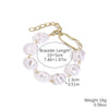 Bracelet Imitation Pearls Geometric Style Electroplating For Women