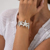 Bracelet Iron Metal Starfish Conch Pockmarked Surface Shell Electroplating Stacking Animal Style Women's