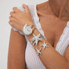 Bracelet Iron Metal Starfish Conch Pockmarked Surface Shell Electroplating Stacking Animal Style Women's