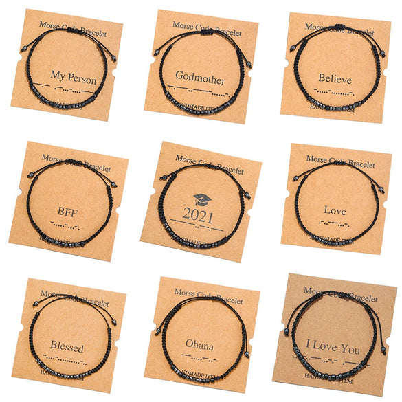 Bracelet Ironstone Black Wood Chip Geometric Handmade Unisex