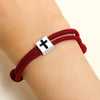Bracelet Jewelry Alloy Block Cross Electroplating Mixed Material Unisex