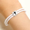 Bracelet Jewelry Alloy Block Cross Electroplating Mixed Material Unisex