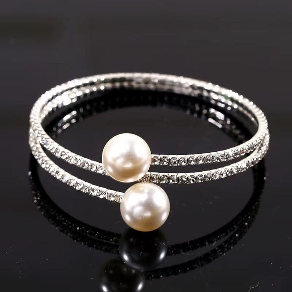 Bracelet Jewelry Alloy Geometric Rhinestone Electroplated
